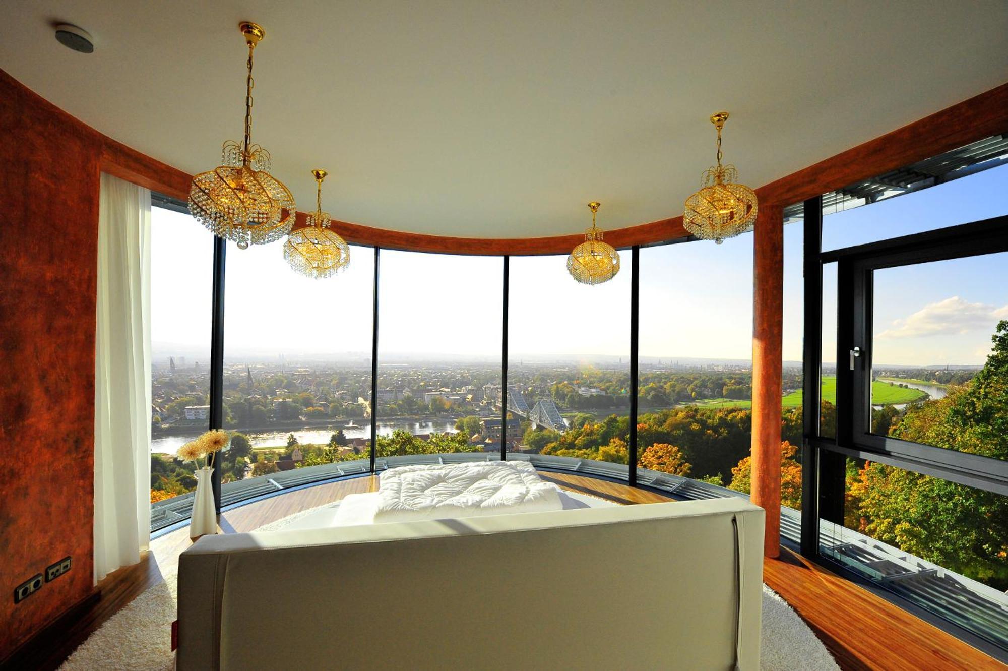Villa Via Lapis - Panoramablick Ueber Dresden - Garten - Pool - Sauna - Luxus Quarto foto